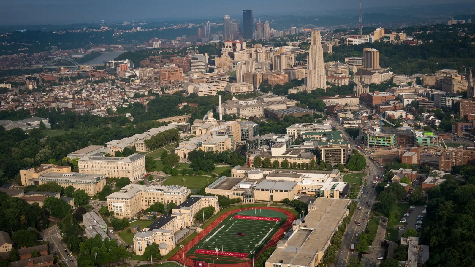Aerial view of Pittsburgh