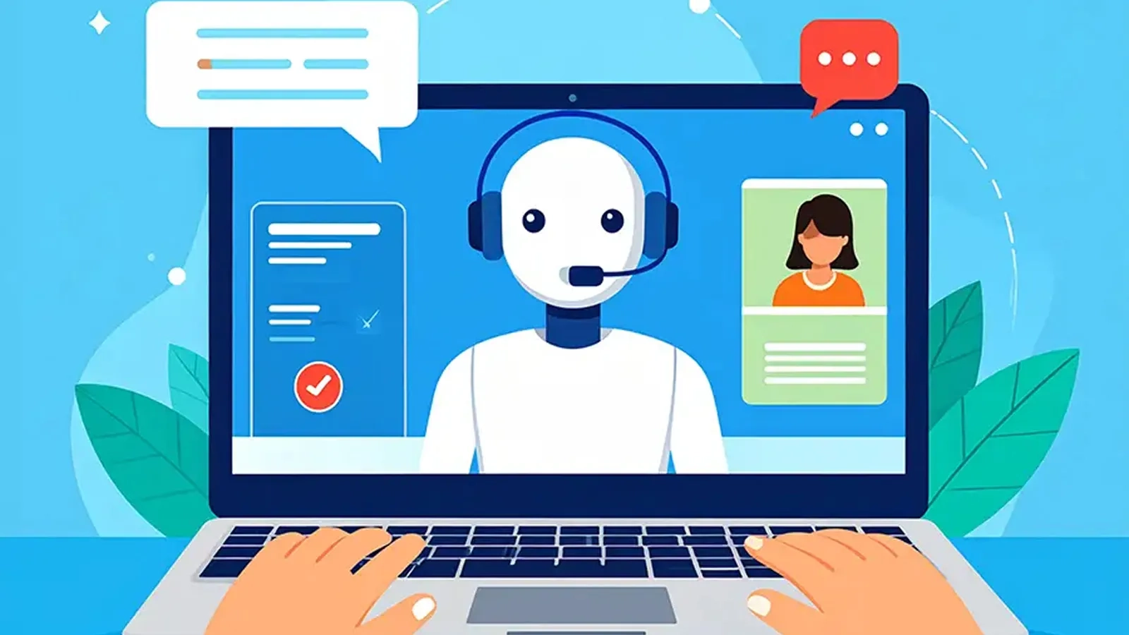 Human-computer interaction graphic. 