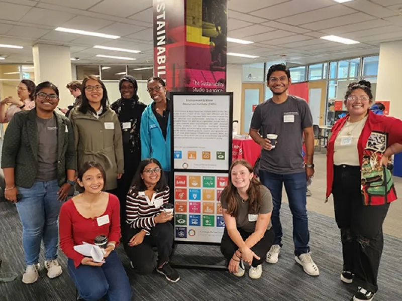 Sustainability Studio in Hunt Library, 2022