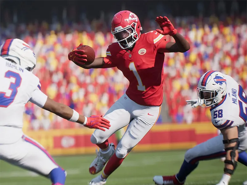 Screenshot from NFL Madden game.