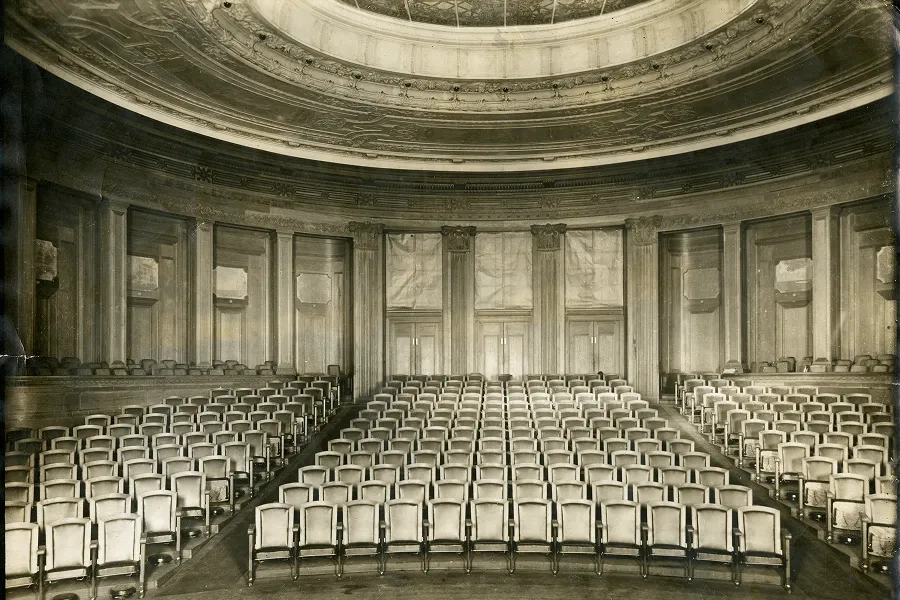 Inside view of the original Kresge Theater.